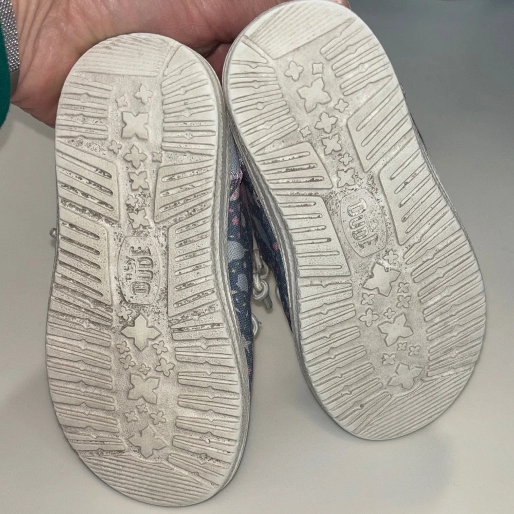 Hey Dude mermaid narwhal Wendy slip on shoes 25 8-8.5 toddler
